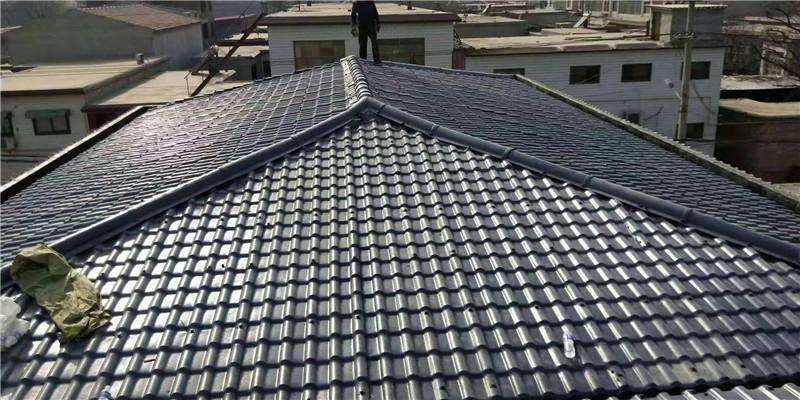 树脂瓦广泛应用于永久工程建筑平屋面
